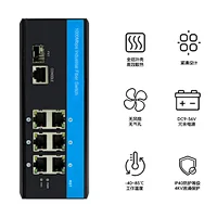 全千兆1光6电工业交换机